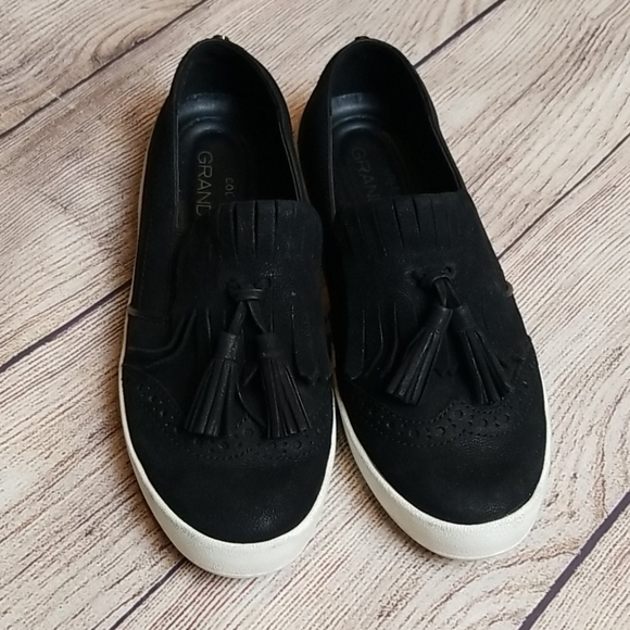 Cole Haan Shoes - Cole Haan Grandpro Black Slip On Shoes